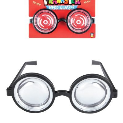 Pranksters Nerd Glasses Clear Lens Fun Jokes Funny Glasses N69025 (Parcel Rate)