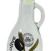 Beautiful Glass Olive Oil Bottle Printed Pouring Bottle With Green Glass Lid 250cc M241 (Parcel Rate) - Image 3