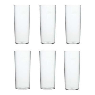Long Plastic Tumblers Pack of 6 SK3081 (Parcel Rate)