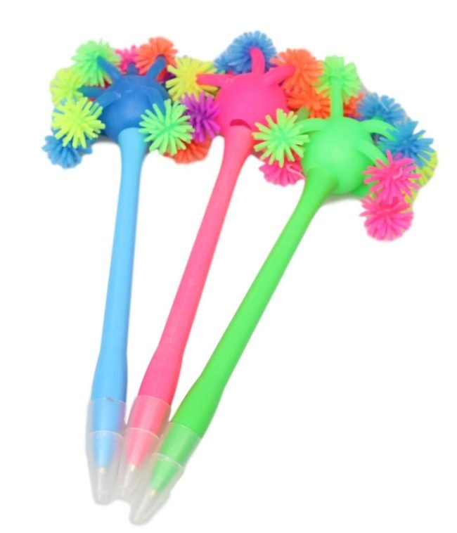 Fun Soft Stationery Pen with Balls 18 cm Assorted Colours 5278 (Large Letter Rate) - Image 2