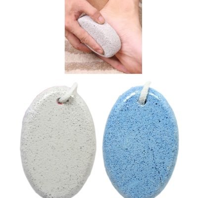 Bath Shower Volcanic Foot Pumice Stone 11 cm Assorted Colours 5228 (Parcel Rate)