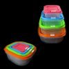 Plastic Square Food Storage Containers Set of 4 0401 (Parcel Rate)