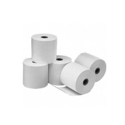 White Cash Register Receipt Paper Roll 8 cm Pack of 5 4320 (Parcel Rate)