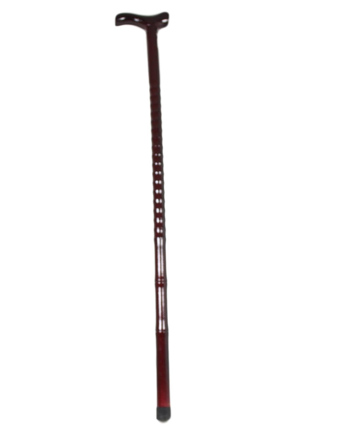 Wooden Walking Cane Stick 90 cm Light Wooden Brown 2839 A (Parcel Rate) - Image 4