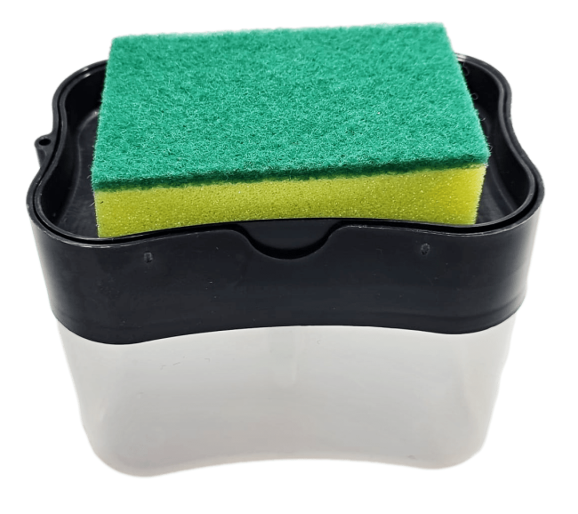 2-In-1 Counter Top Sink Soap Dispenser and Sponge Holder Caddy 15 x 12 x 9.5 cm 6641 (Parcel Rate) - Image 4