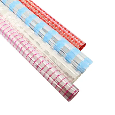 Colourful Clear Transparent Cellophane Gift Wrap Assorted Designs and Colours 70cm x 200cm 1222 (Parcel Rate) Pack Of 3