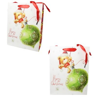 Christmas Party Paper Gift Bags 23 x 18 cm 1517 (Large Letter Rate)p