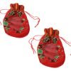 Christmas Fabric Pouch Gift Bag 20 x 14 cm Assorted Designs 1753 (Large Letter Rate)