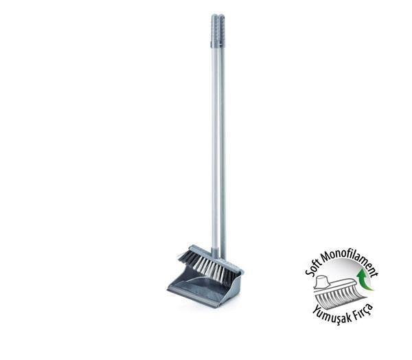 Economic Dustpan And Brush Household Use Kitchen Cleaning Assorted Colours ZP139 A (Big Parcel Rate) - Image 2