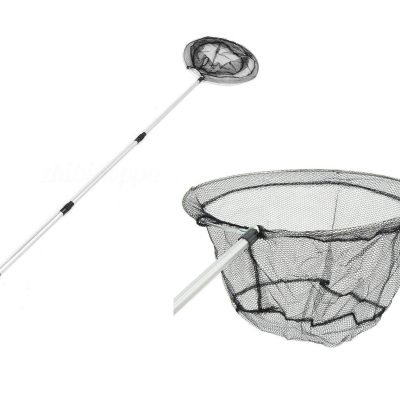 Folding Extending Fishing Net Landing Net Pole Handle 3 Section Telescopic Mesh 2632 (Parcel Rate)