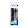Pull Cap Ballpoint Pens 6pk Assorted P3055 (Parcel Rate)