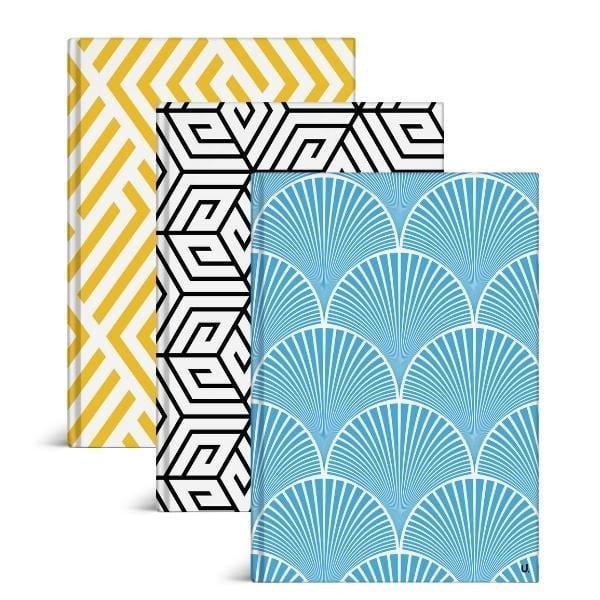 Geo A4 Hardback Notebook School Assorted Designs P1072 (Parcel Rate)