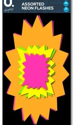 Assorted Neon Flashes P2033 (Large Letter Rate) Pack Of 3