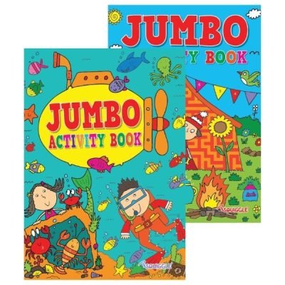 Jumbo Activity Book 1 & 2 27 x 20 x 0.7 cm Assorted Designs P2152 (Parcel Rate)