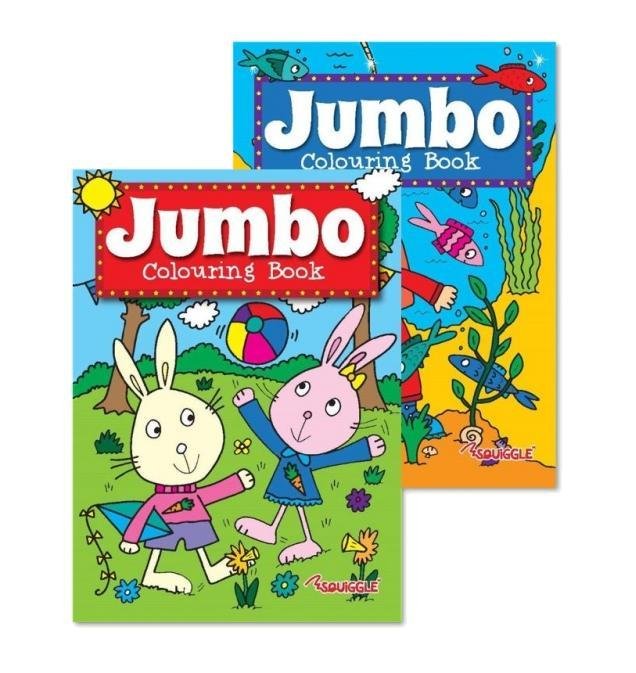Jumbo Fun Home Activity Colouring Book Assorted Designs Fun Colouring Book P2153 (Parcel Rate)