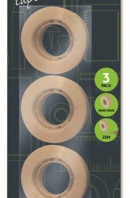 Invisible Easy-Tear Tape 18mm x 20m 3pk P2354 (Large Letter)
