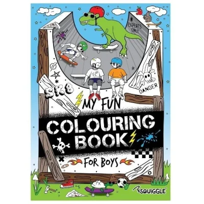 A4 Colouring Fun for Boys Book P2925 (Parcel Rate) Pack Of 3