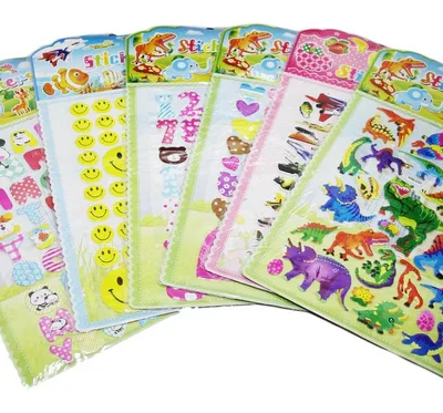 Children's Stickers for Bedroom Wall Assorted Designs 5361 (Parcel Rate) Pack Of 4