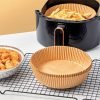 SQ Professional Kitchen Baking Brown Paper Air Fryer Liners Round 16 x 4.5 cm 50pcs 10610 (Parcel Rate) - Image 3