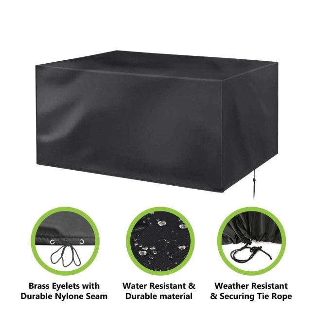 Garden Woven Table Cover 123 x 123 x 74cm 3251 (Parcel Rate) - Image 3
