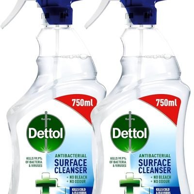 Dettol Antibacterial Surface Cleaning Spray 750 ml, Pack of 2