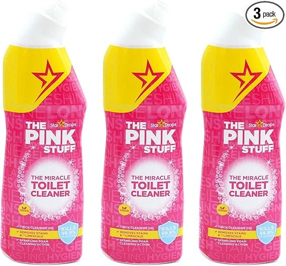 3 x The Pink Stuff The Miracle Toilet Cleaner, 750ml